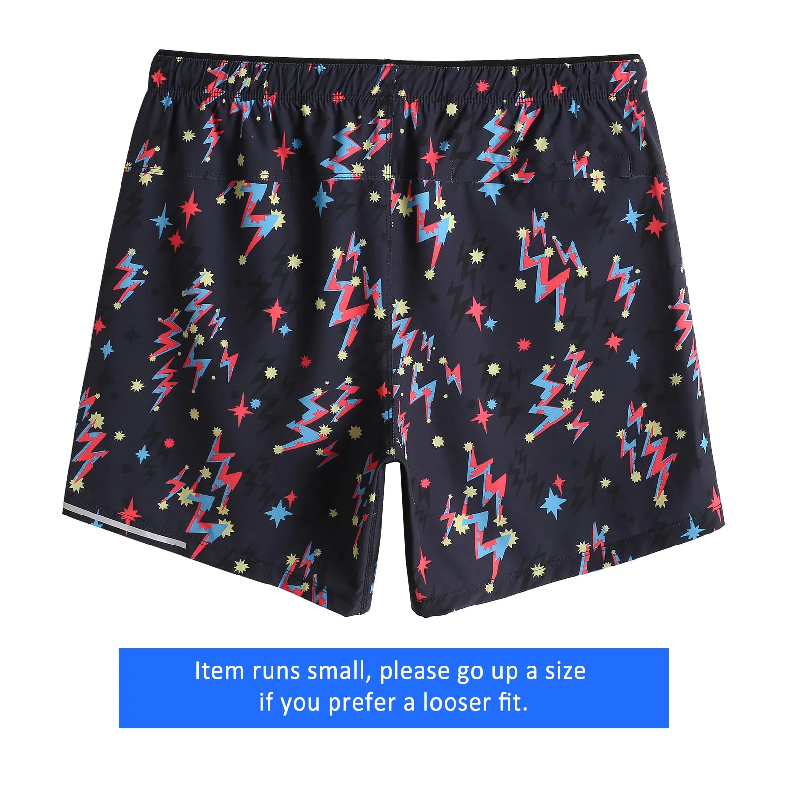 6 Inch Colorful Thunder Running Workout Shorts