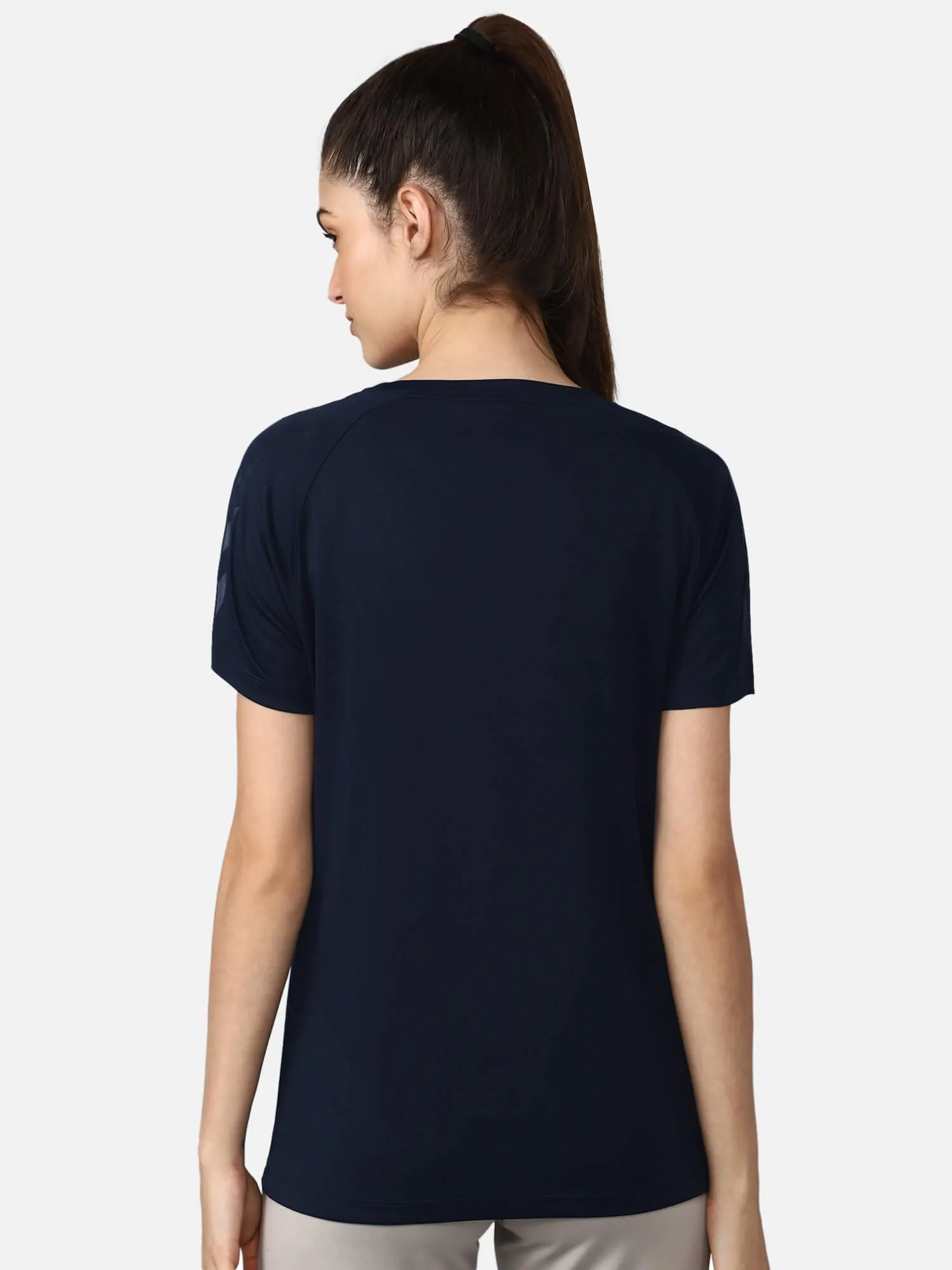 Azure Women Polyester Blue T-Shirt