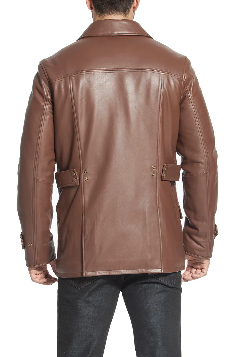 BGSD Men Hunter Lambskin Leather Coat