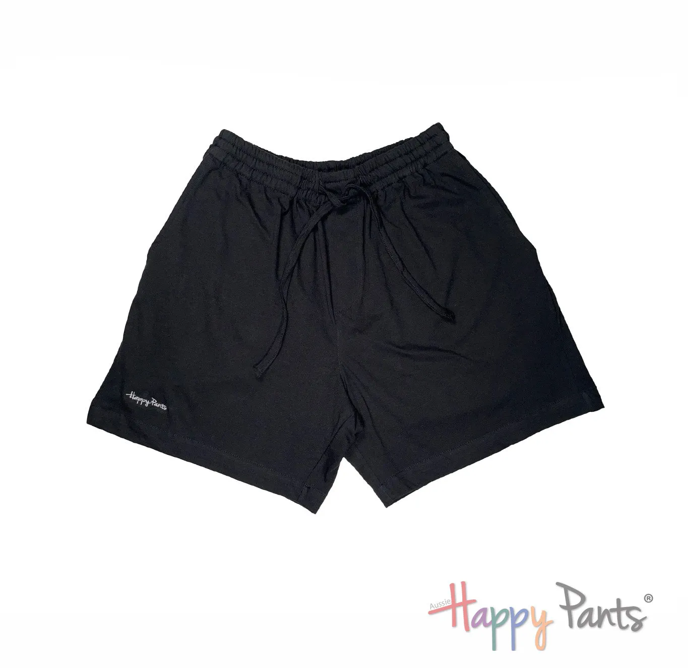 Black Plain Classic Shorts