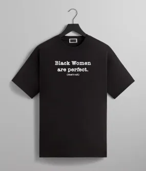 Black Women Are Perfect Tee (Black/White)