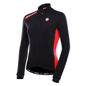 Black Women Long Sleeve Cycling Jersey