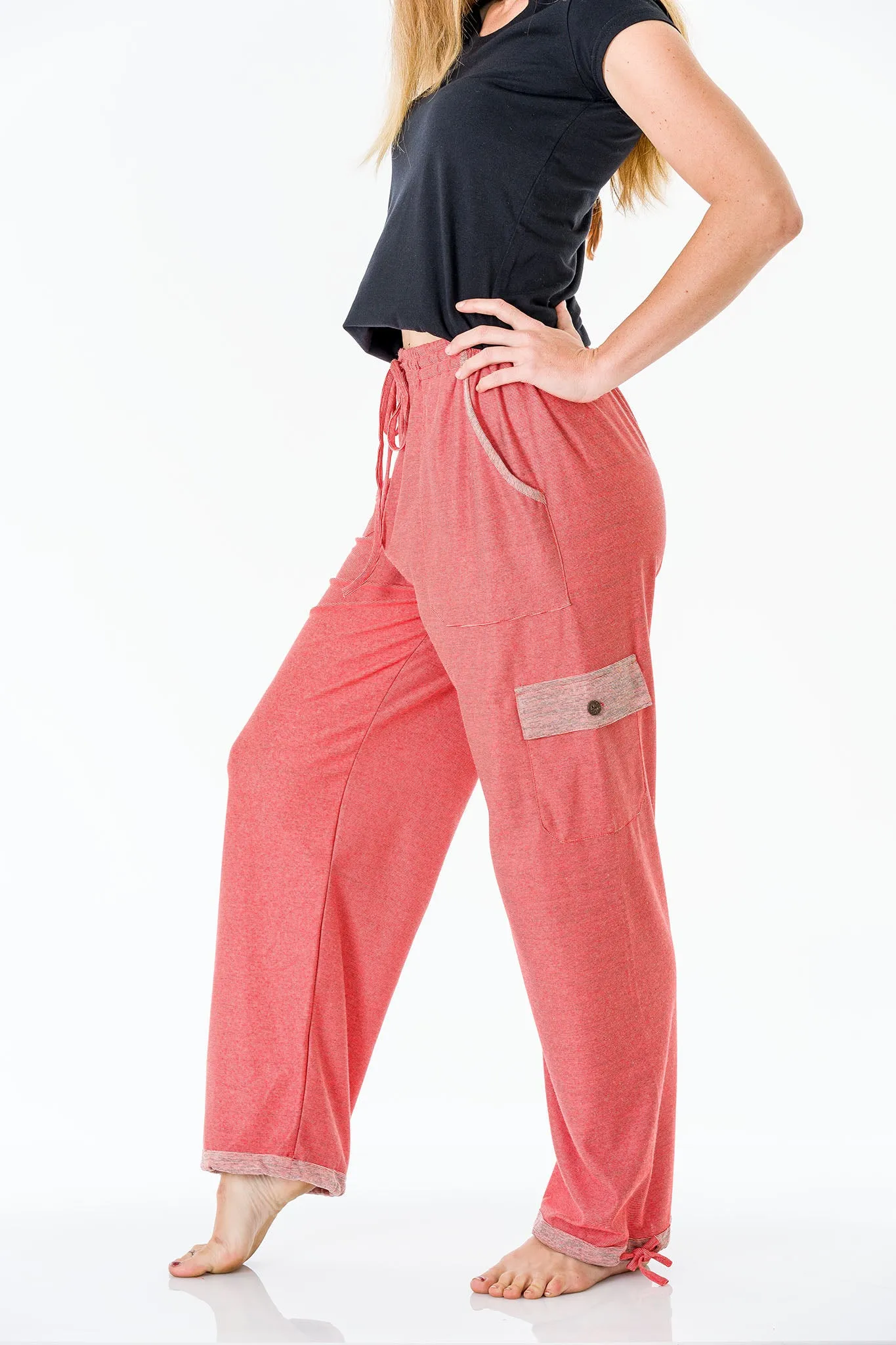 Blossom Pink Women Happy Pants