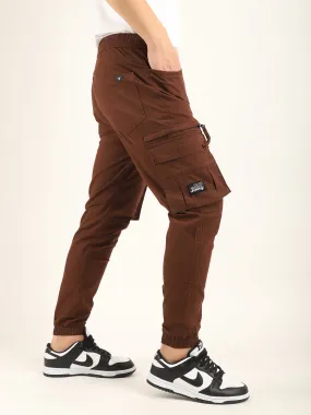 Brown Cotton Twill Cargo