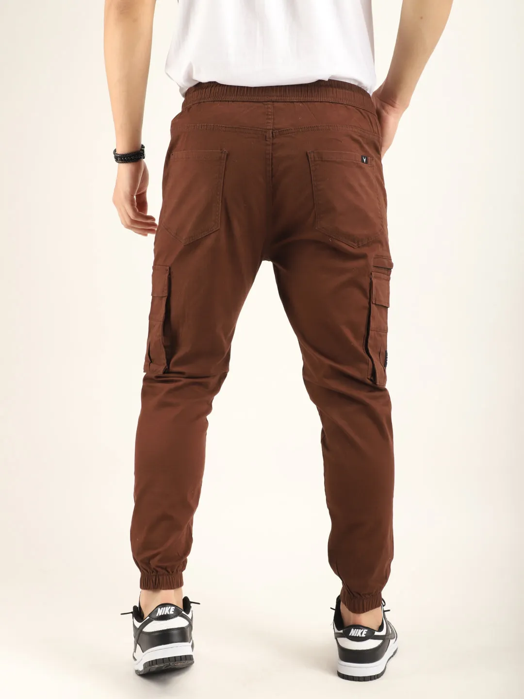 Brown Cotton Twill Cargo