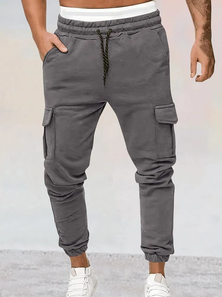 Casual Beam Feet Cargo Sweatpants