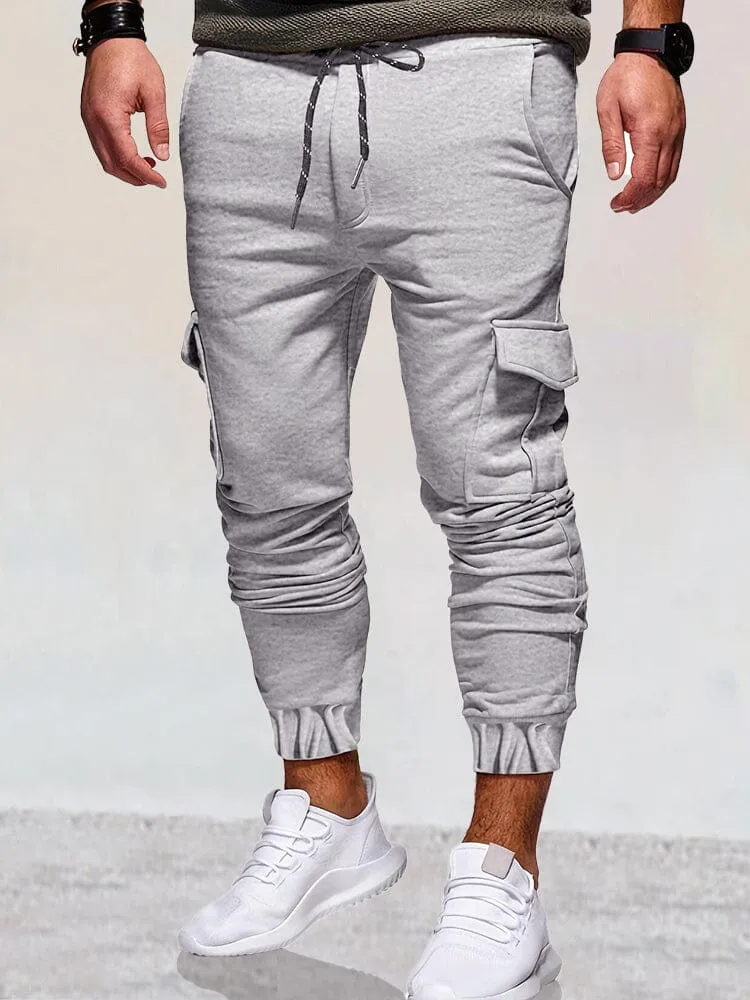 Casual Beam Feet Cargo Sweatpants