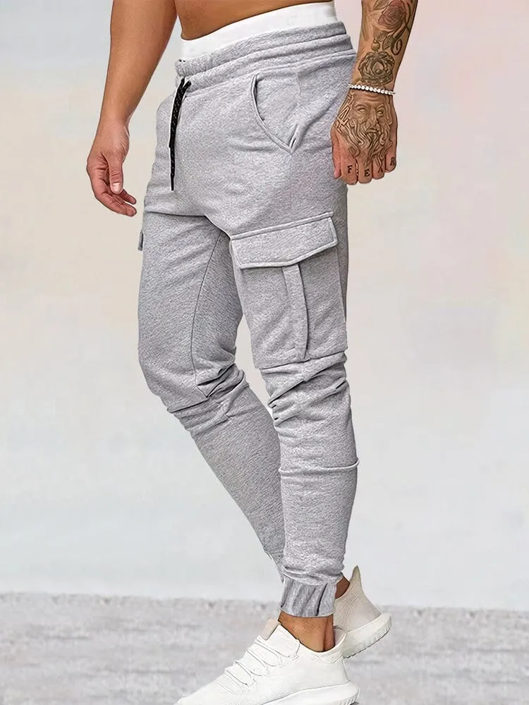 Casual Beam Feet Cargo Sweatpants