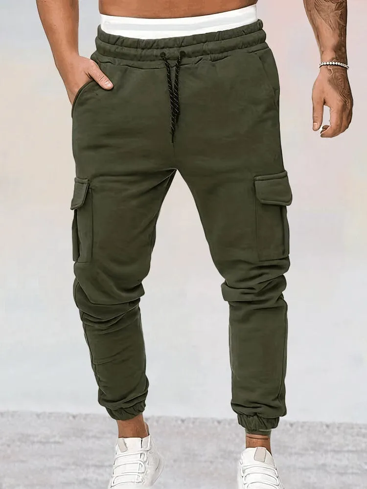 Casual Beam Feet Cargo Sweatpants