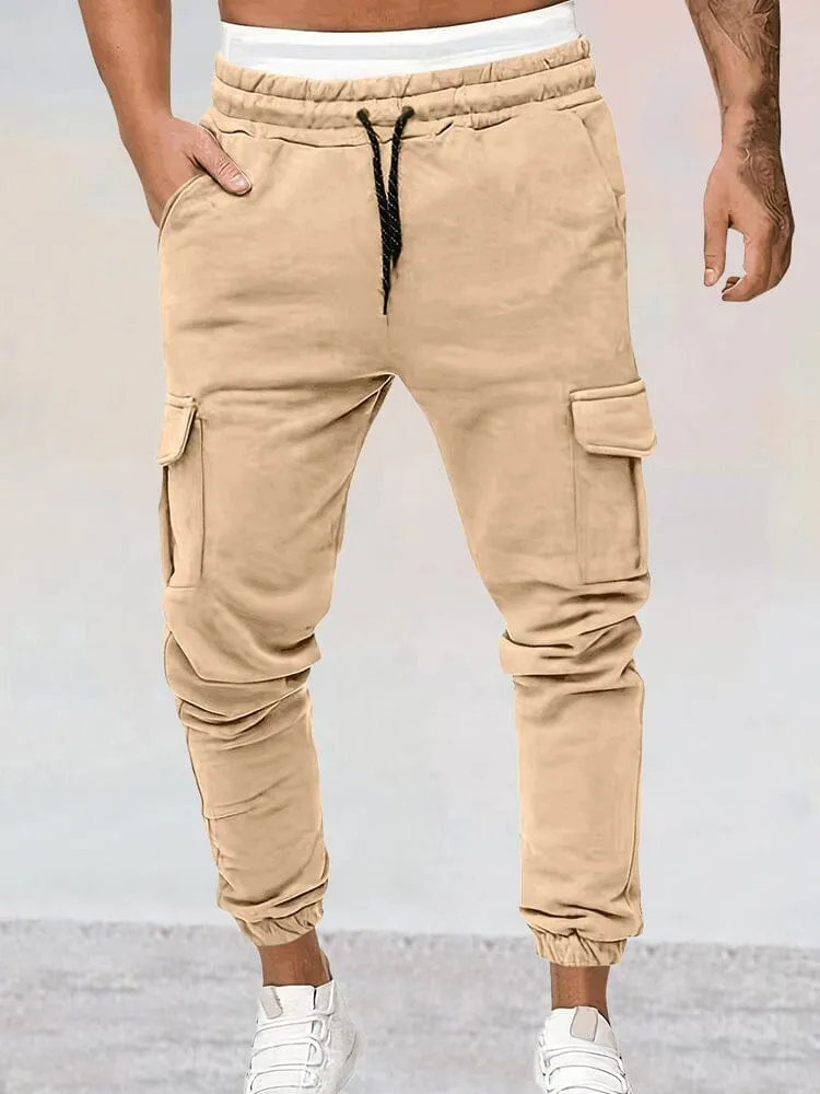 Casual Beam Feet Cargo Sweatpants