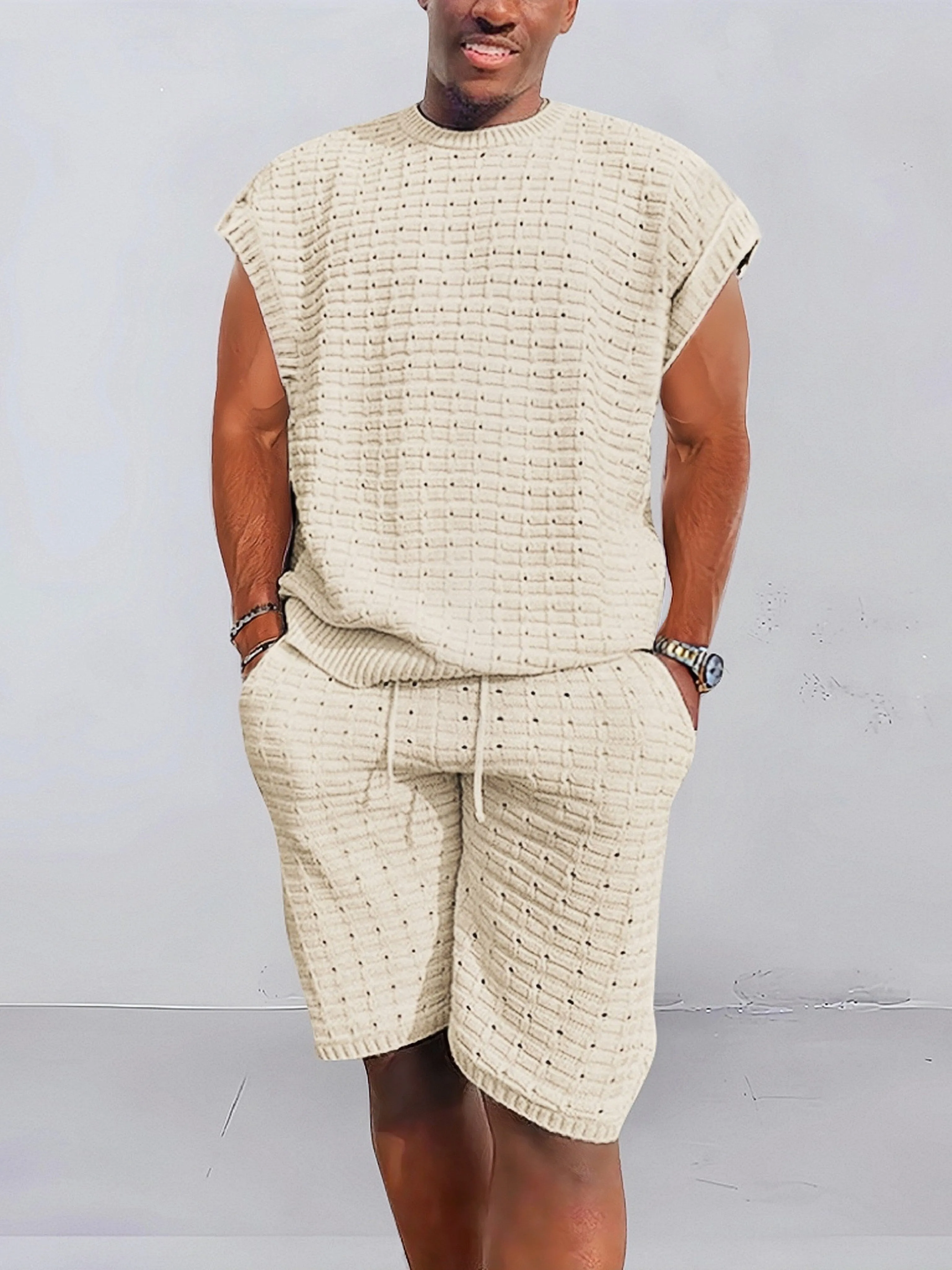 Casual Breathable Knit Set