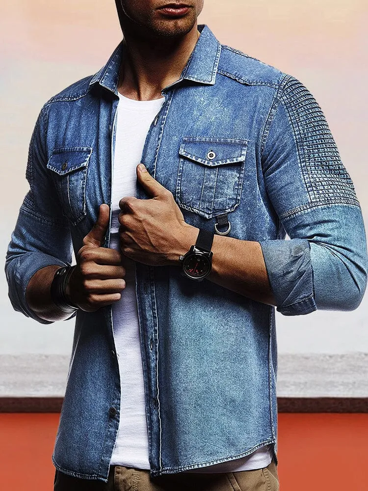 Casual Button Denim Jacket