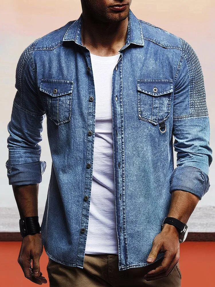 Casual Button Denim Jacket