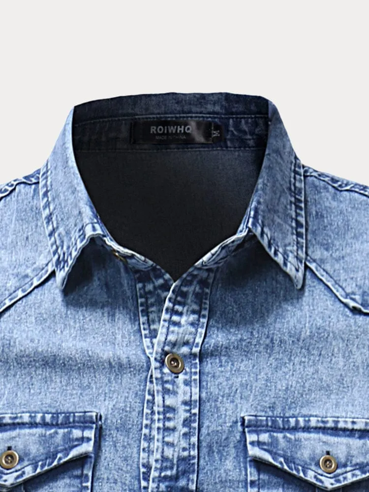 Casual Button Denim Jacket