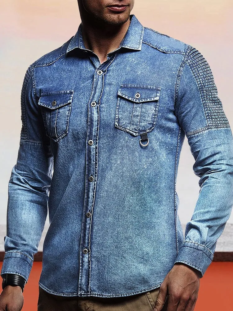 Casual Button Denim Jacket