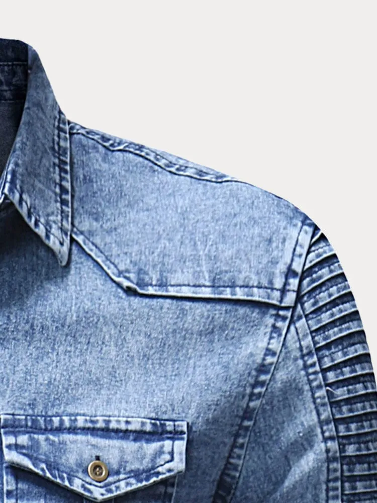 Casual Button Denim Jacket