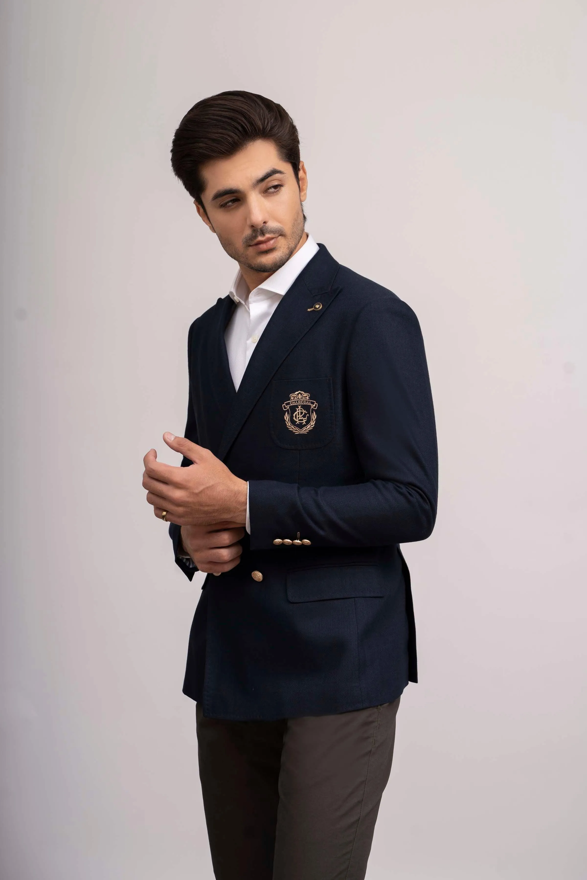 CASUAL COAT SLIM FIT NAVY