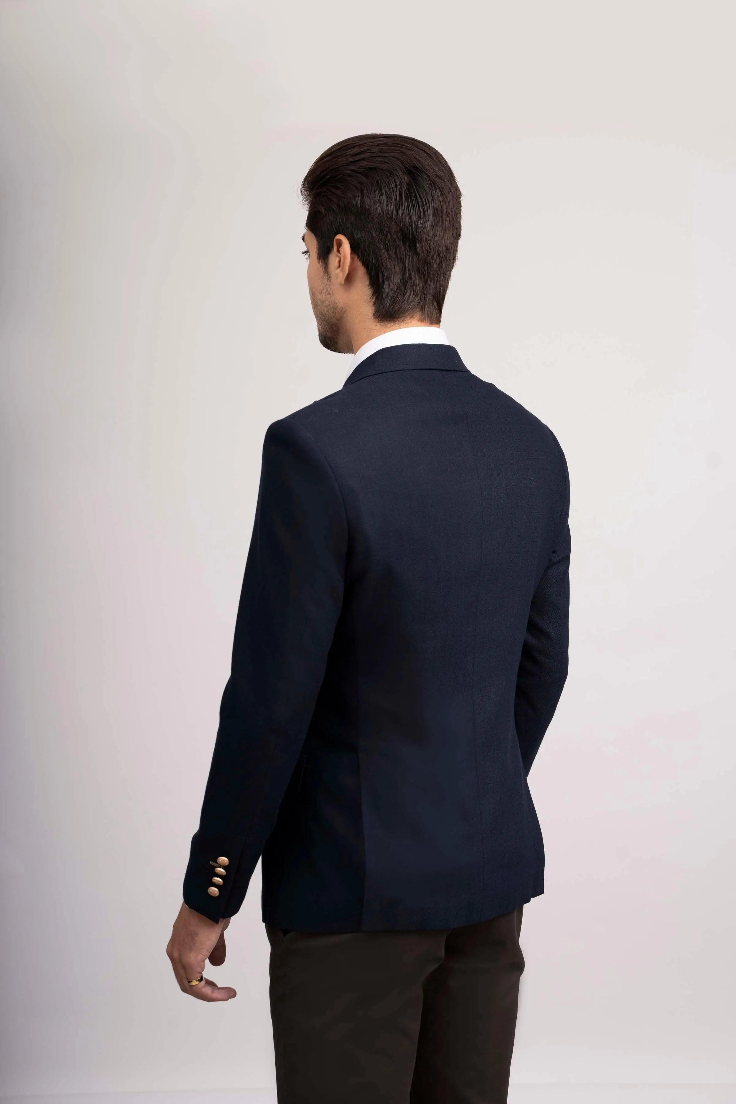 CASUAL COAT SLIM FIT NAVY