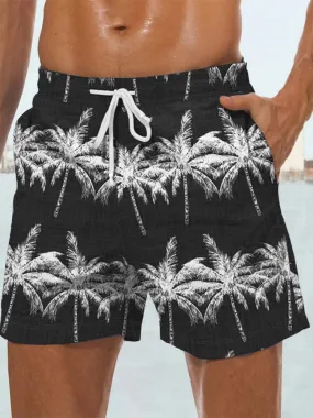 Casual Hawaiian Printed Beach Shorts