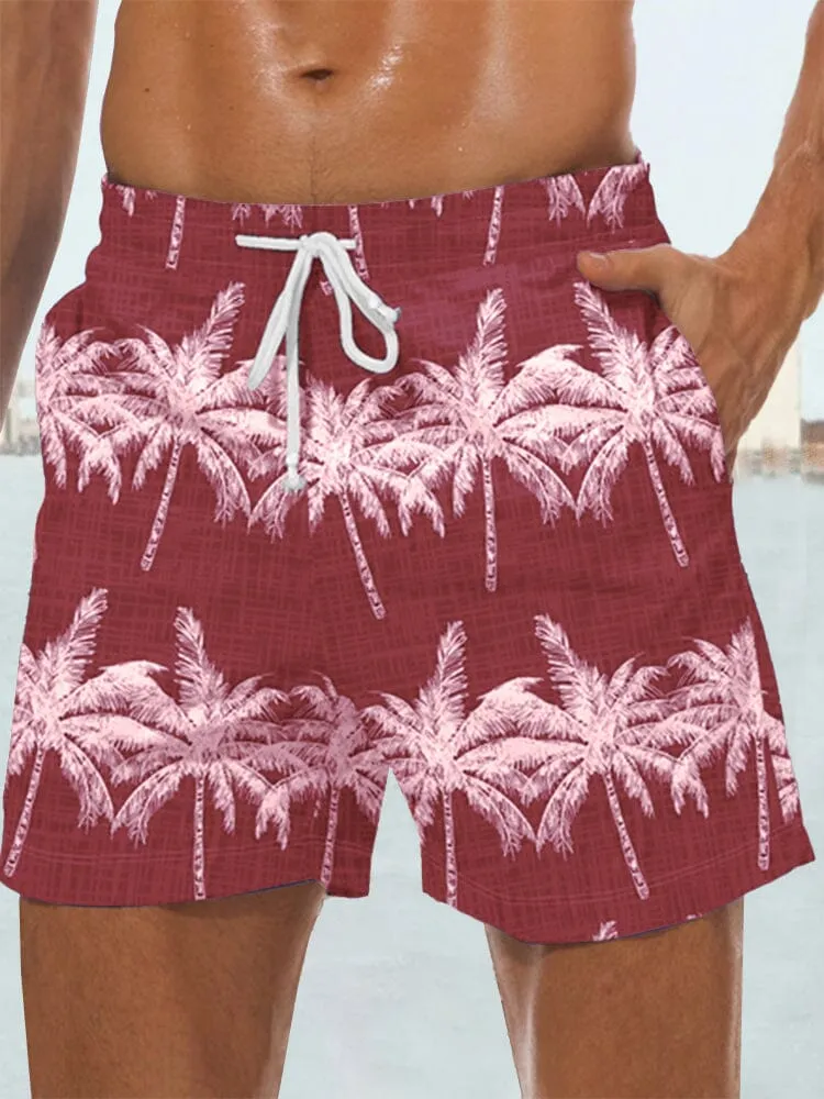 Casual Hawaiian Printed Beach Shorts