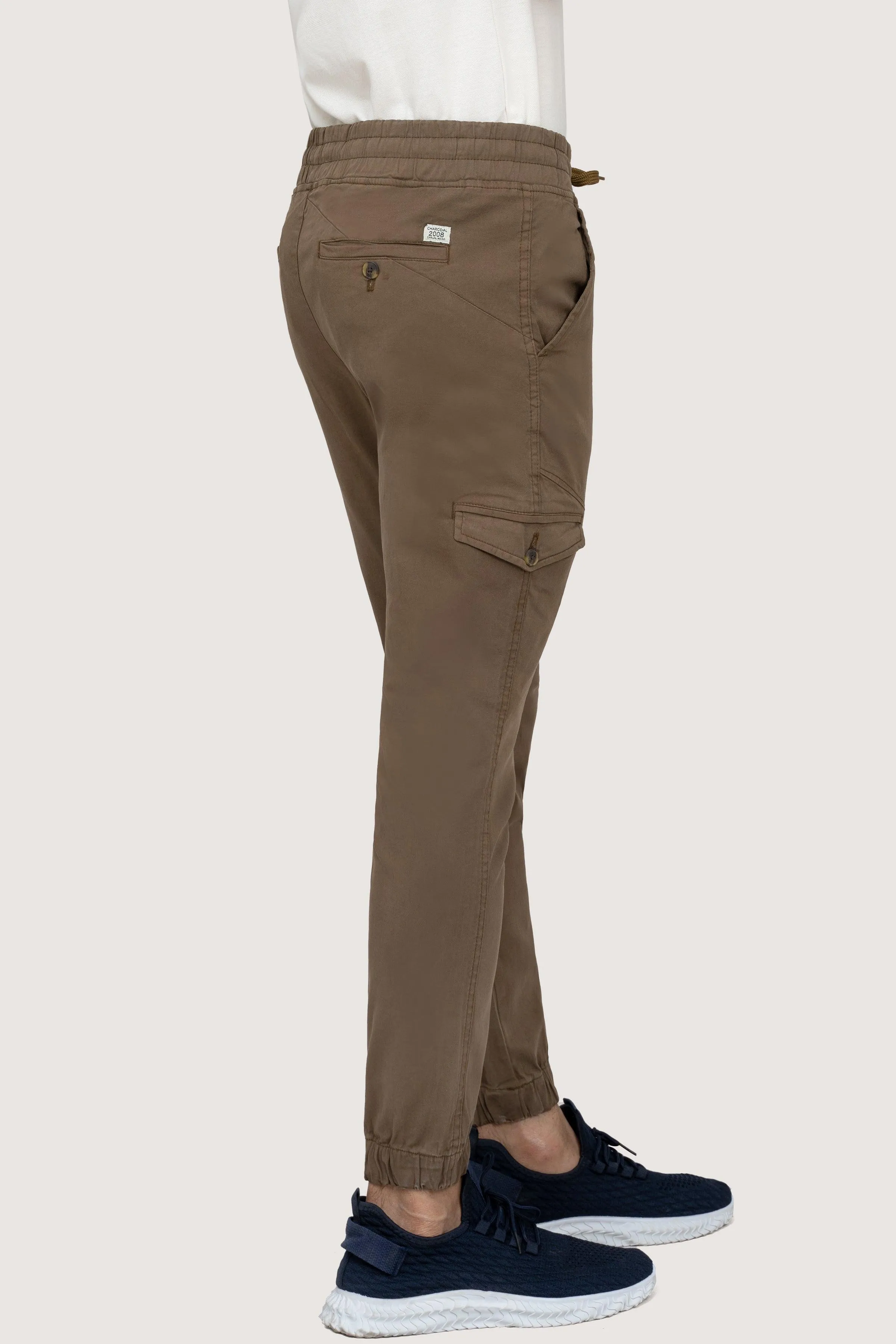 CASUAL JOGGER SLIMFIT TROUSER DARK KHAKI