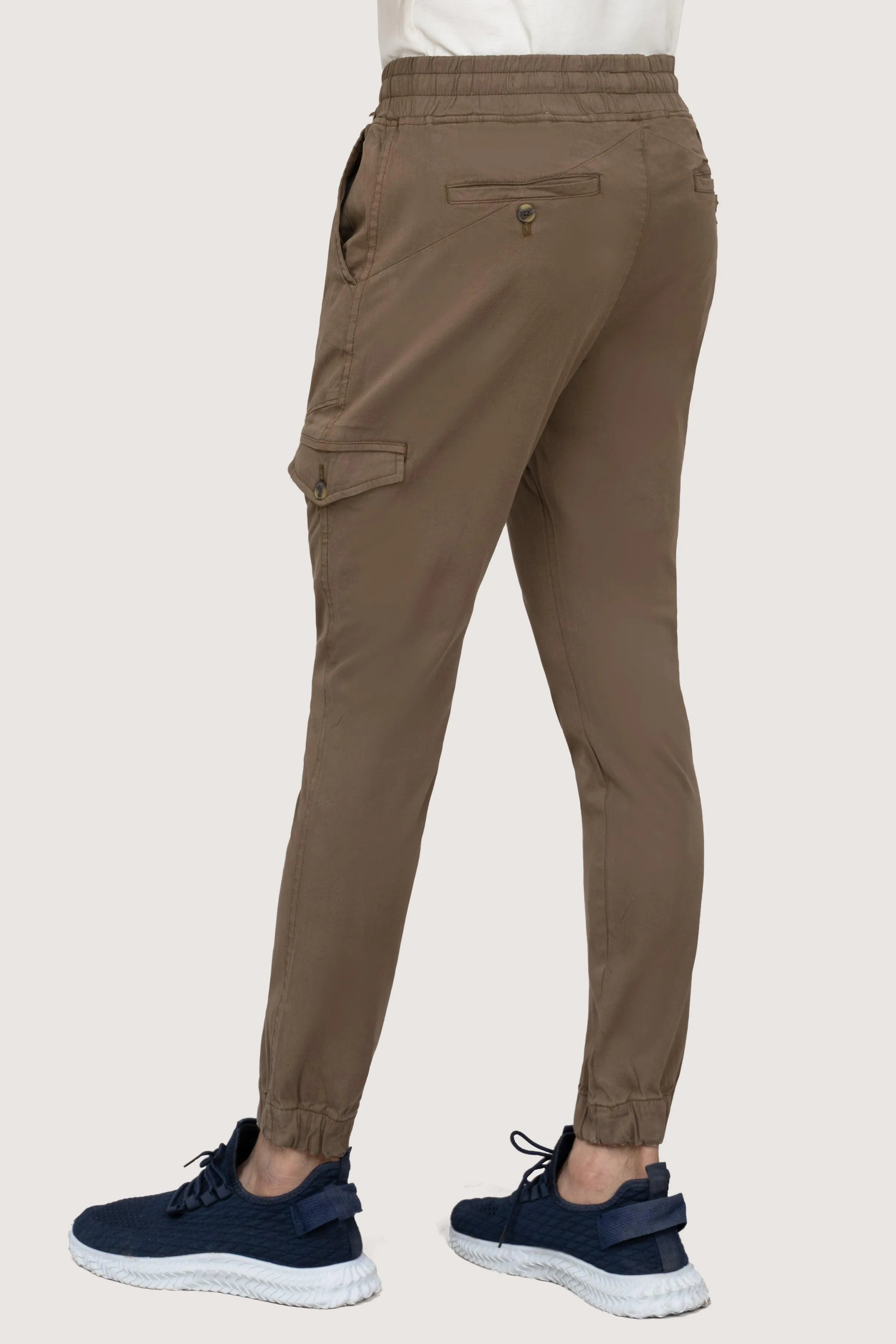 CASUAL JOGGER SLIMFIT TROUSER DARK KHAKI