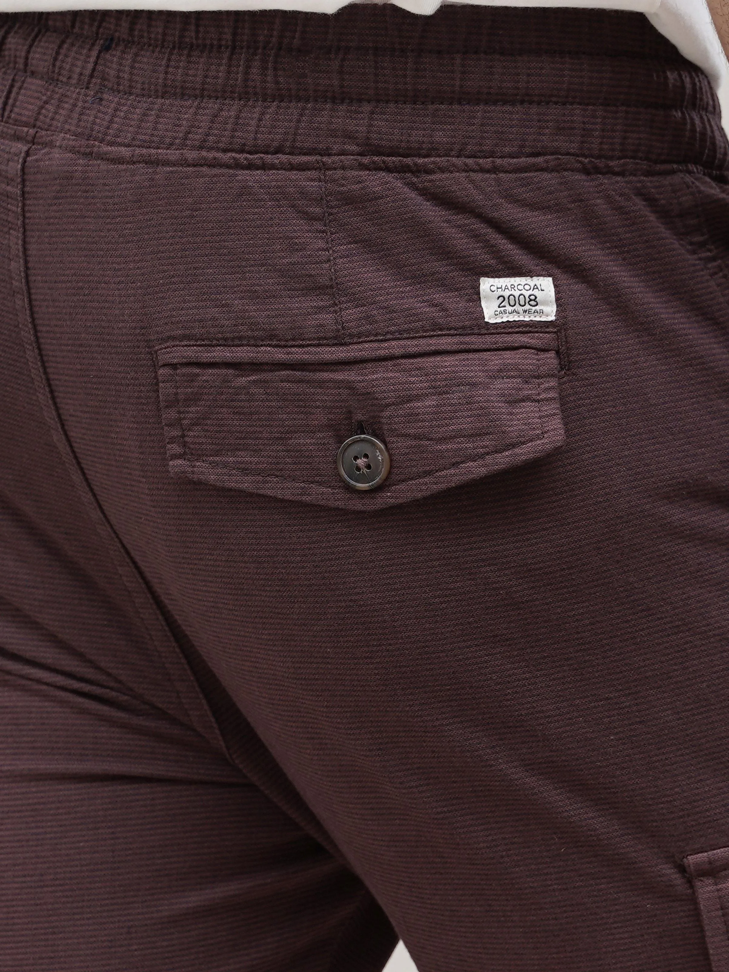 CASUAL JOGGER  TROUSER MAROON