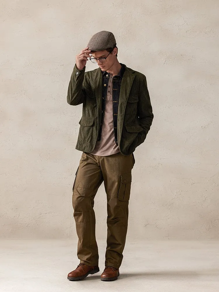 Casual Multi Pockets Corduroy Jacket