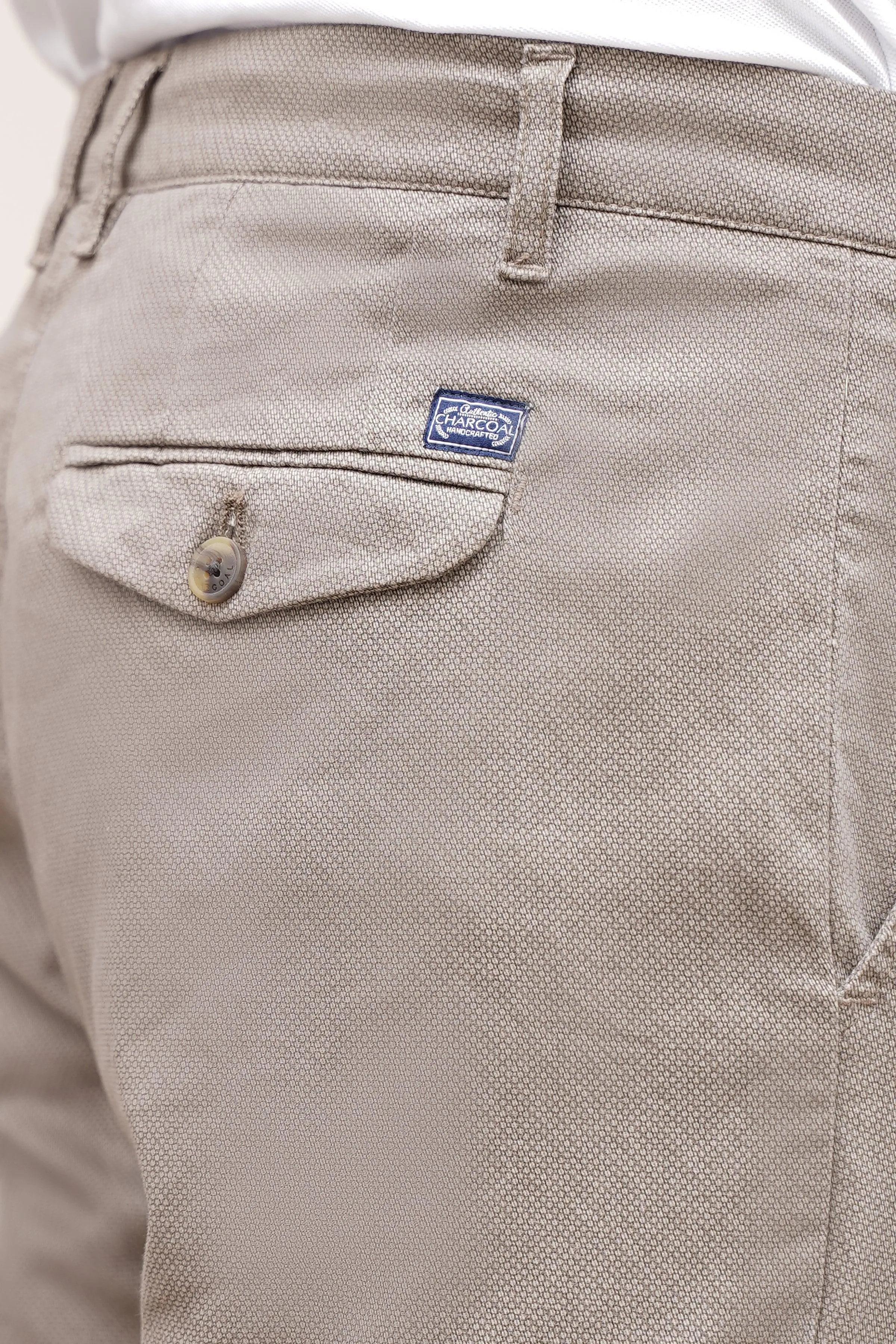 CASUAL PANT CROSS POCKET DARK KHAKI