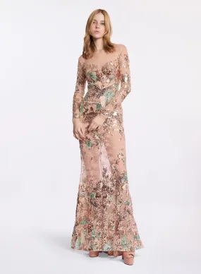 Celestial Embroidered Lace Dress