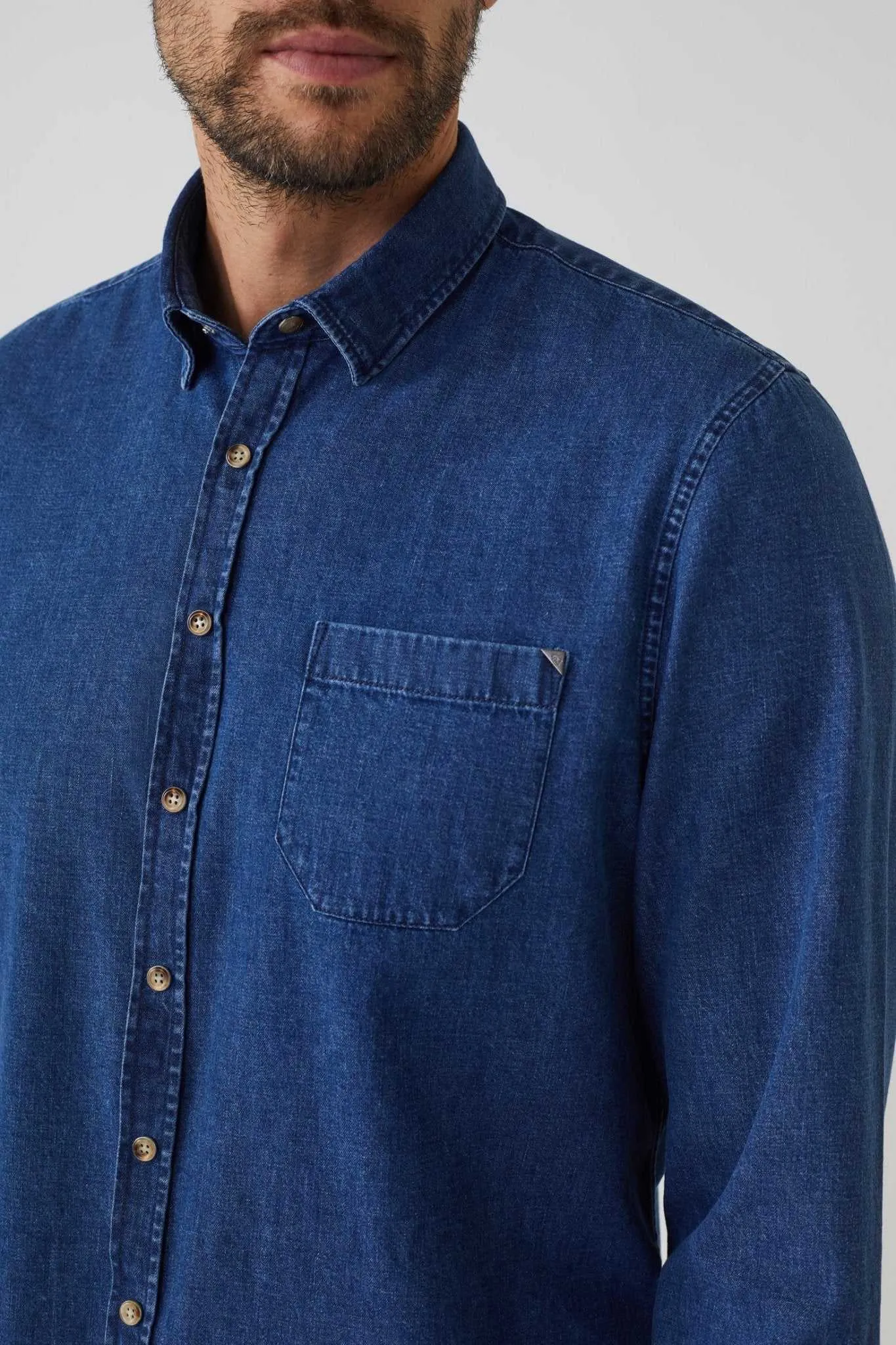 Chemise casual  denim bleu "Alba"