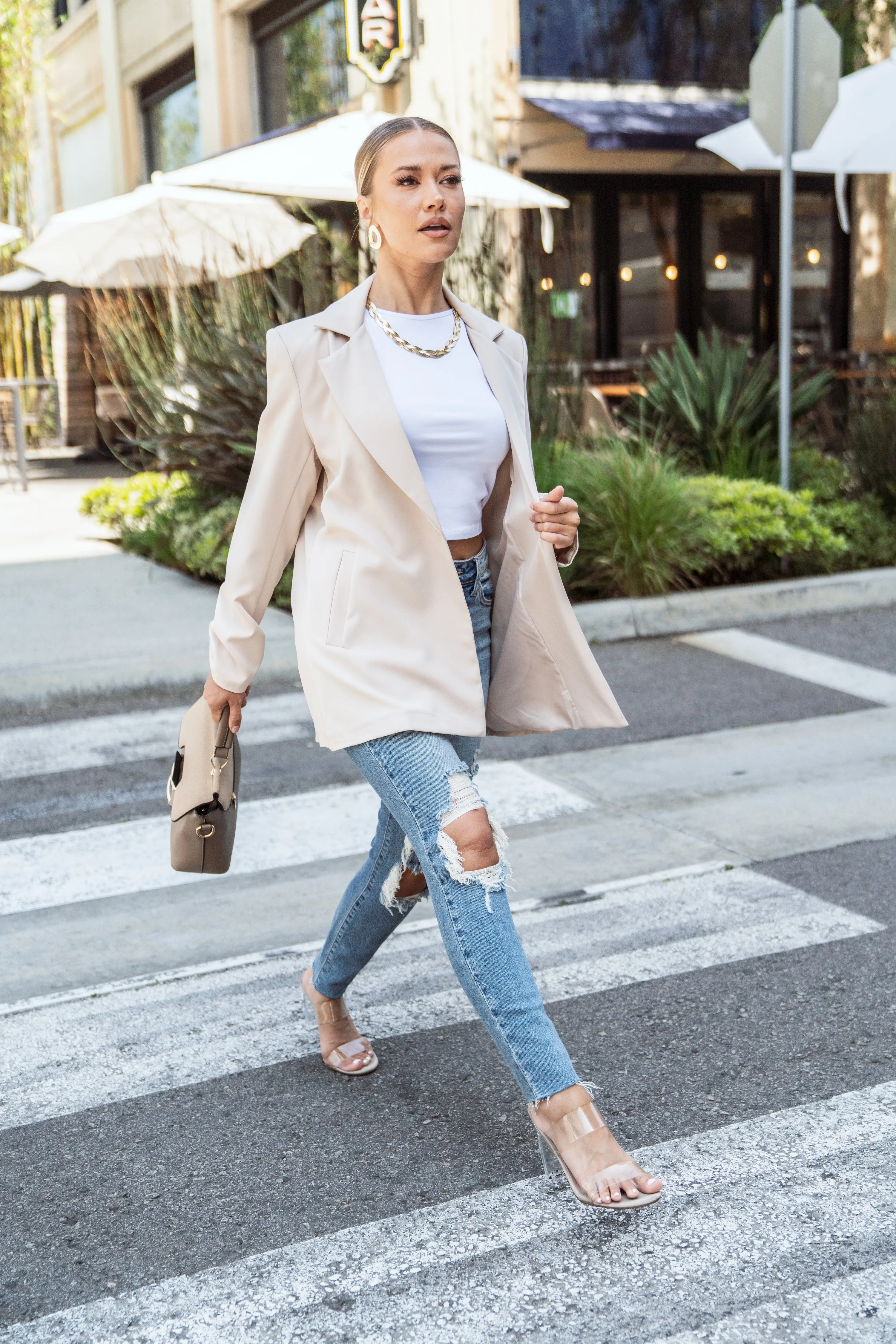 CLASSIC Camel Oversized Blazer