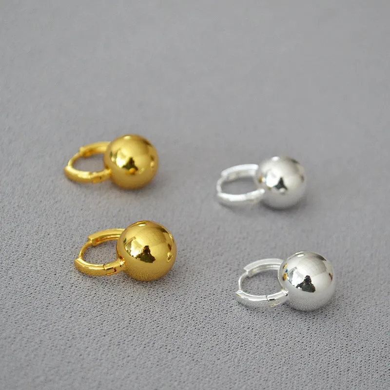 Classic Gold Ball Earrings