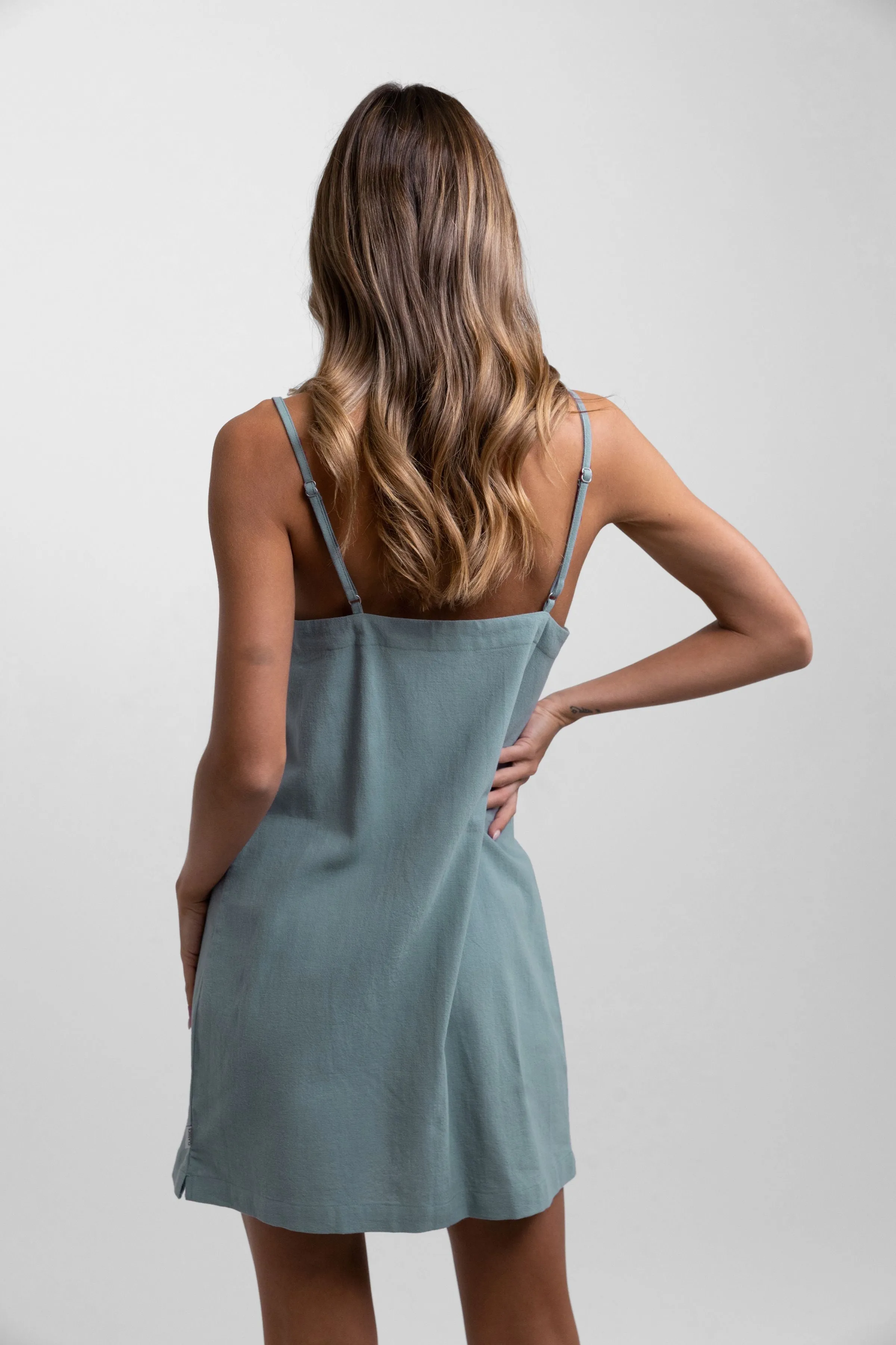 Classic Mini Dress / Eucalyptus