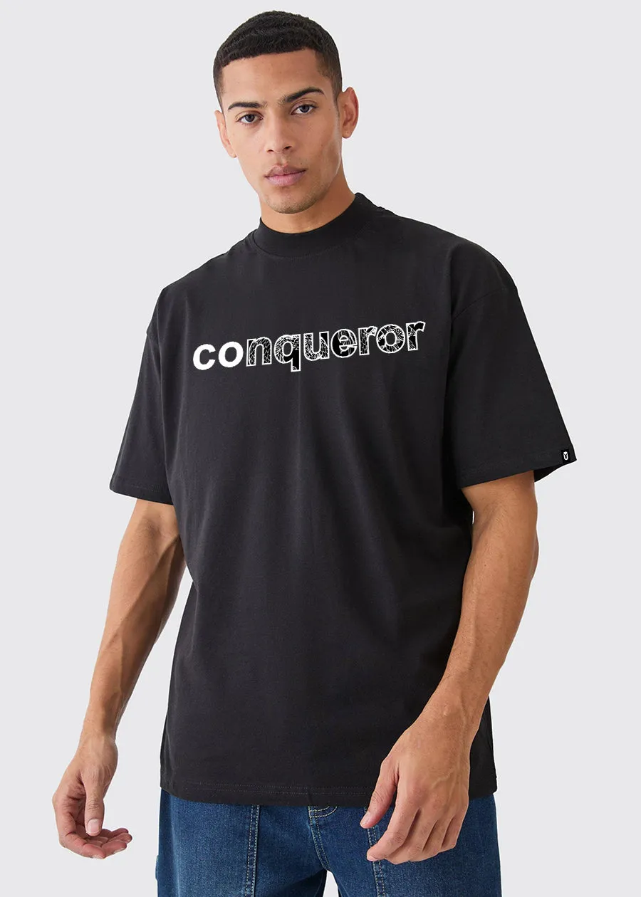 Conqueror Men Oversized Printed T-Shirt