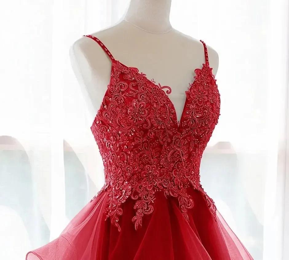 Cora Elegant Spaghetti Strap Prom Dress