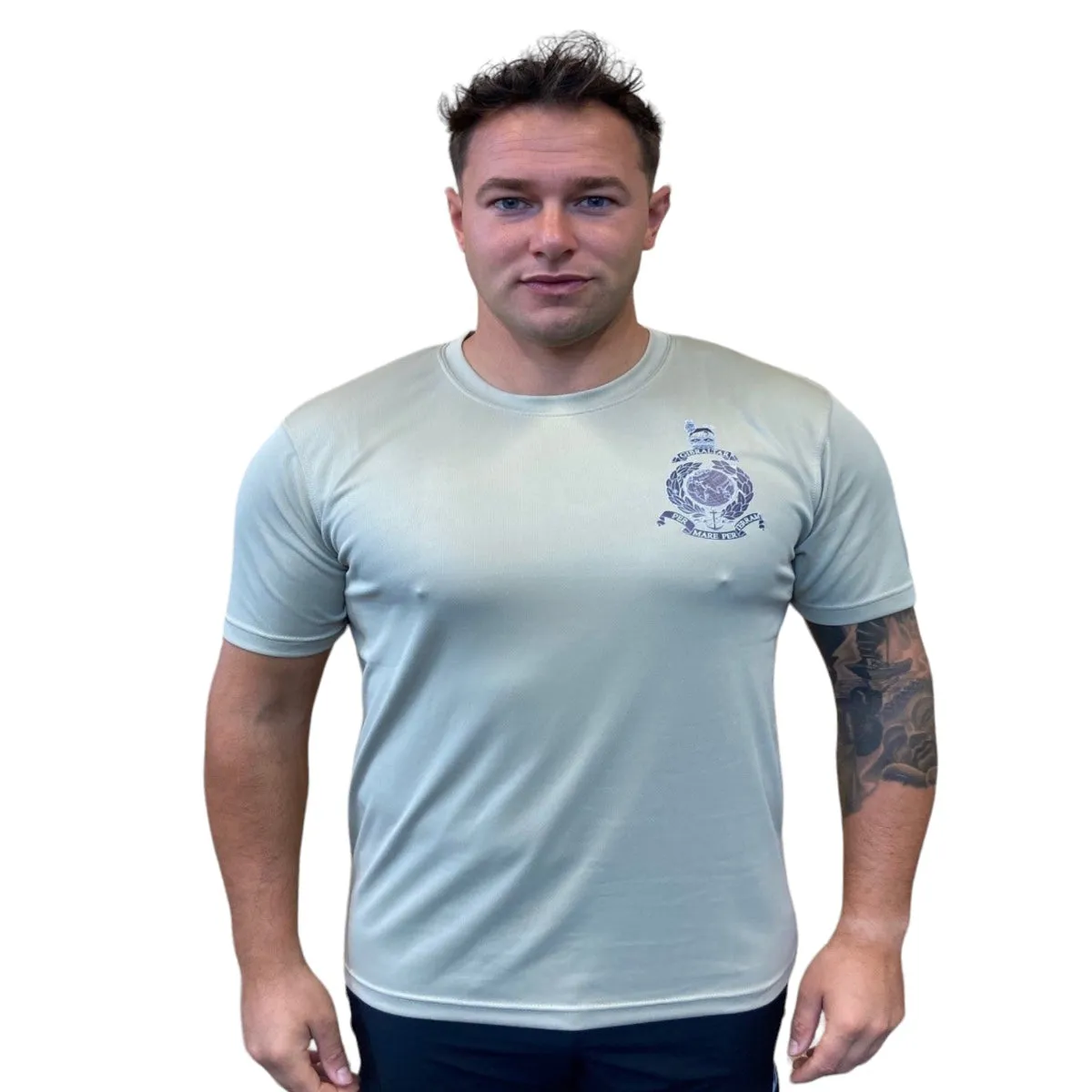 Corps Crest Running Wick T-Shirt - Desert Sand