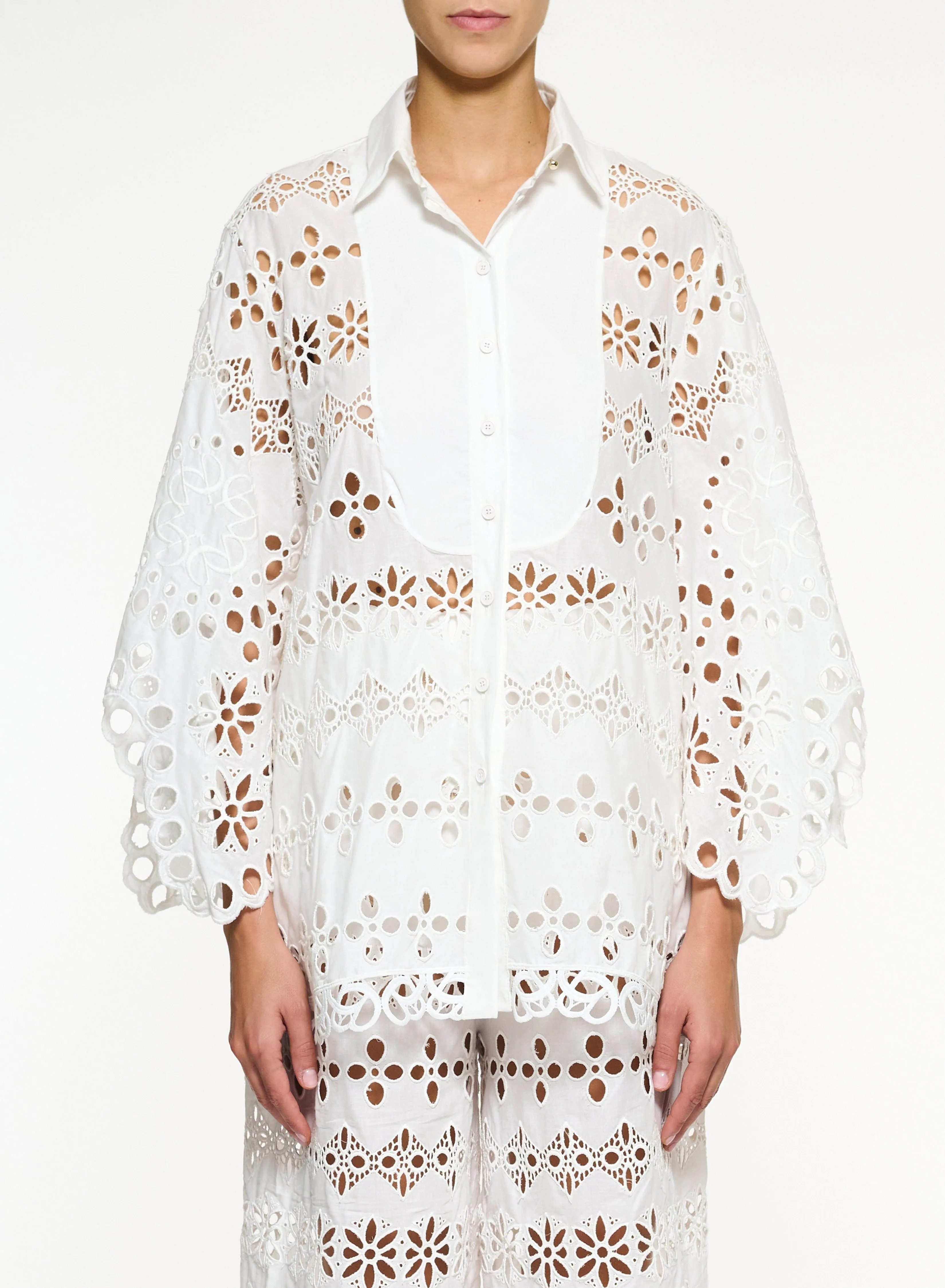 Cotton Embroidered Shirt