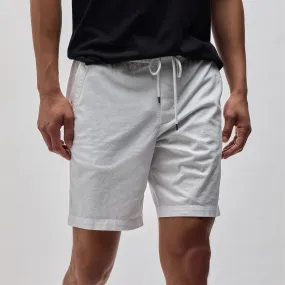 Cotton Linen Short - White