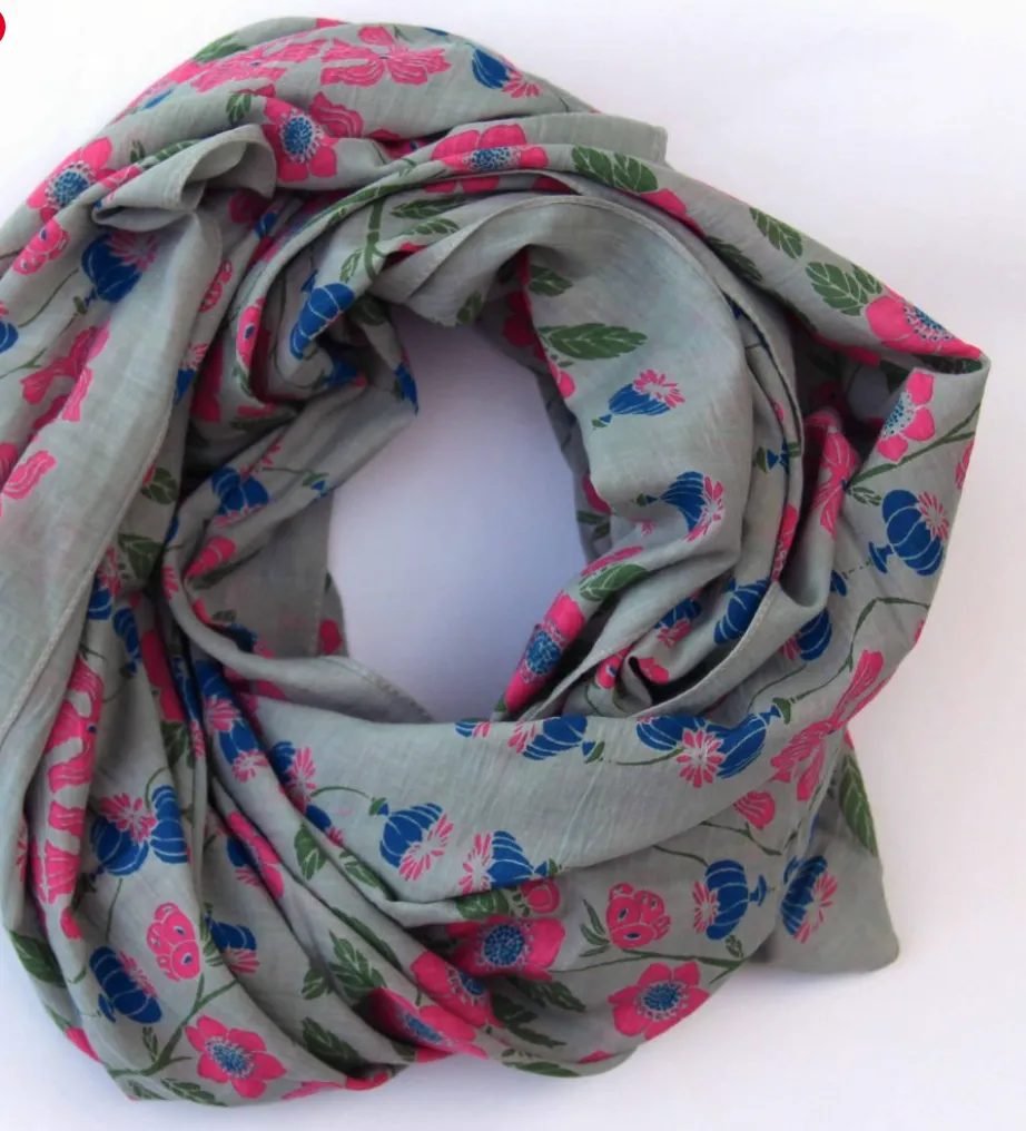 Cotton square scarf | Diego