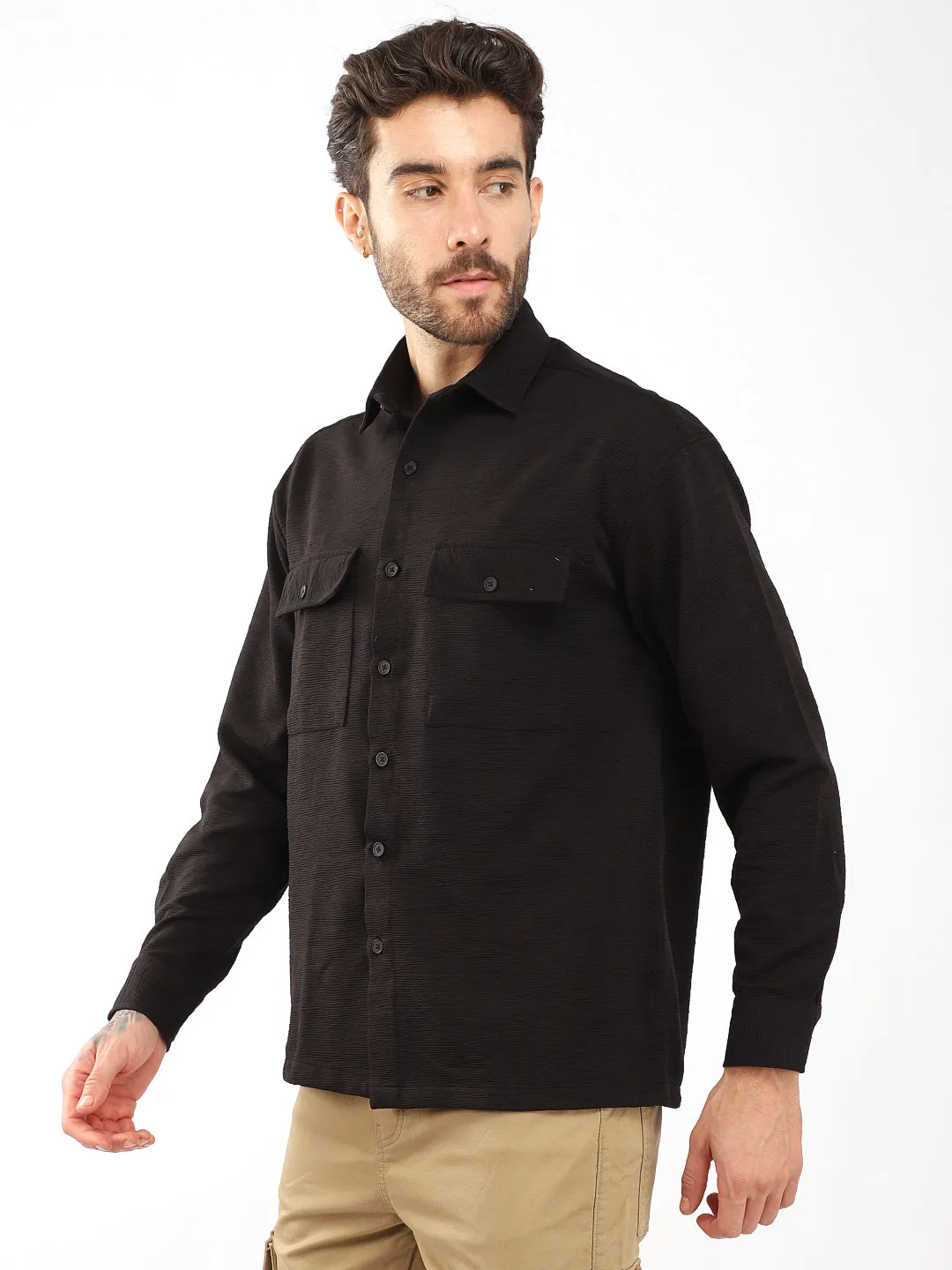 Cozy Cord Black Shirt