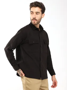 Cozy Cord Black Shirt