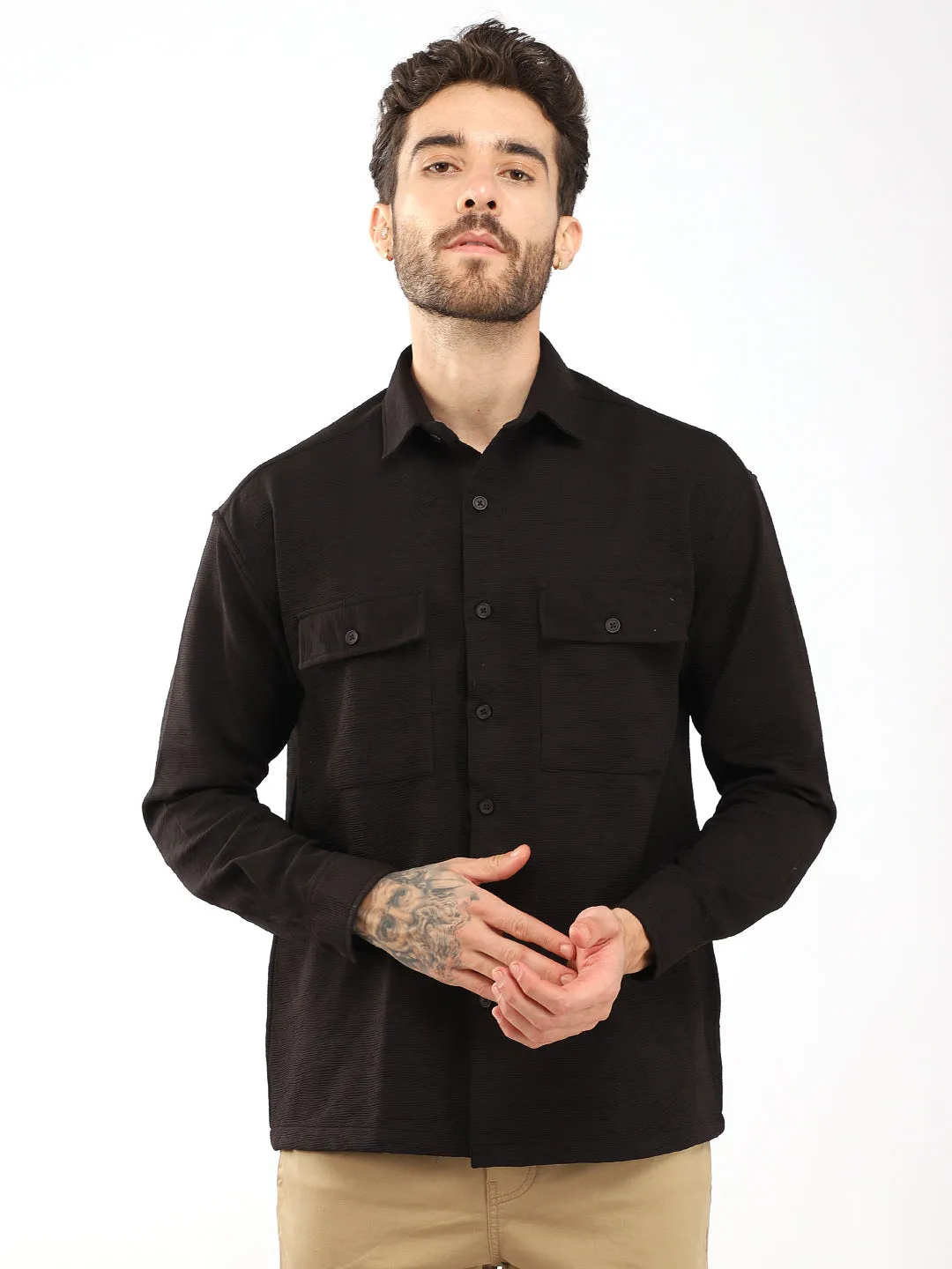 Cozy Cord Black Shirt