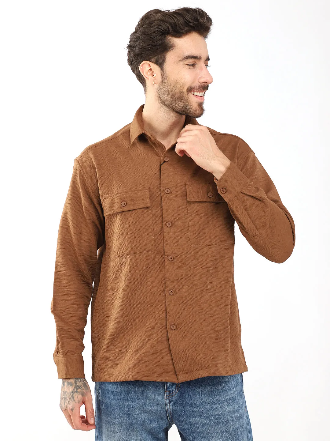 Cozy Cord Coffee Shirt