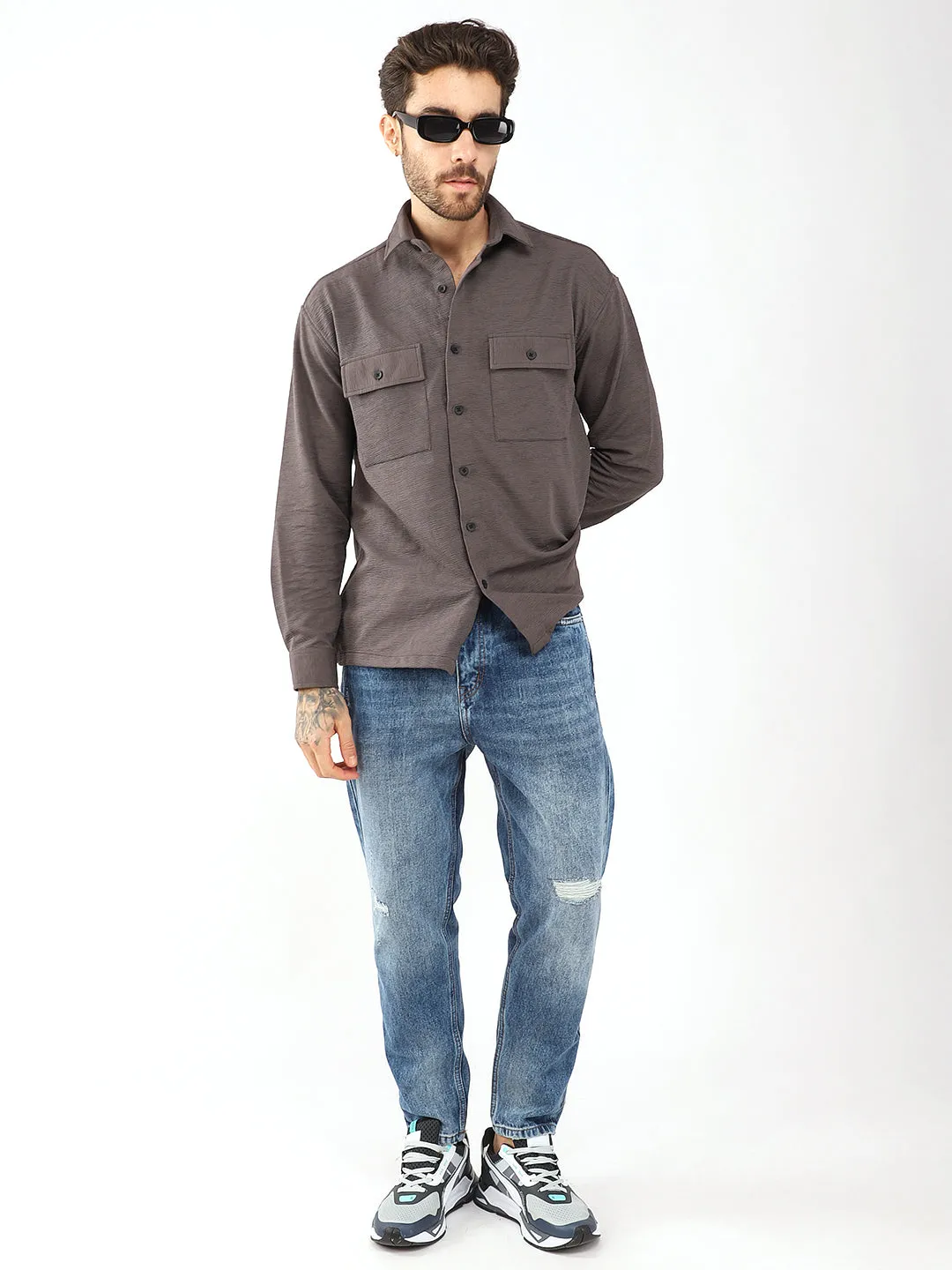 Cozy Cord Grey Shirt