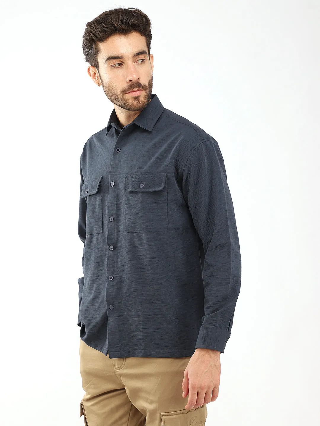 Cozy Cord Teal Shirt