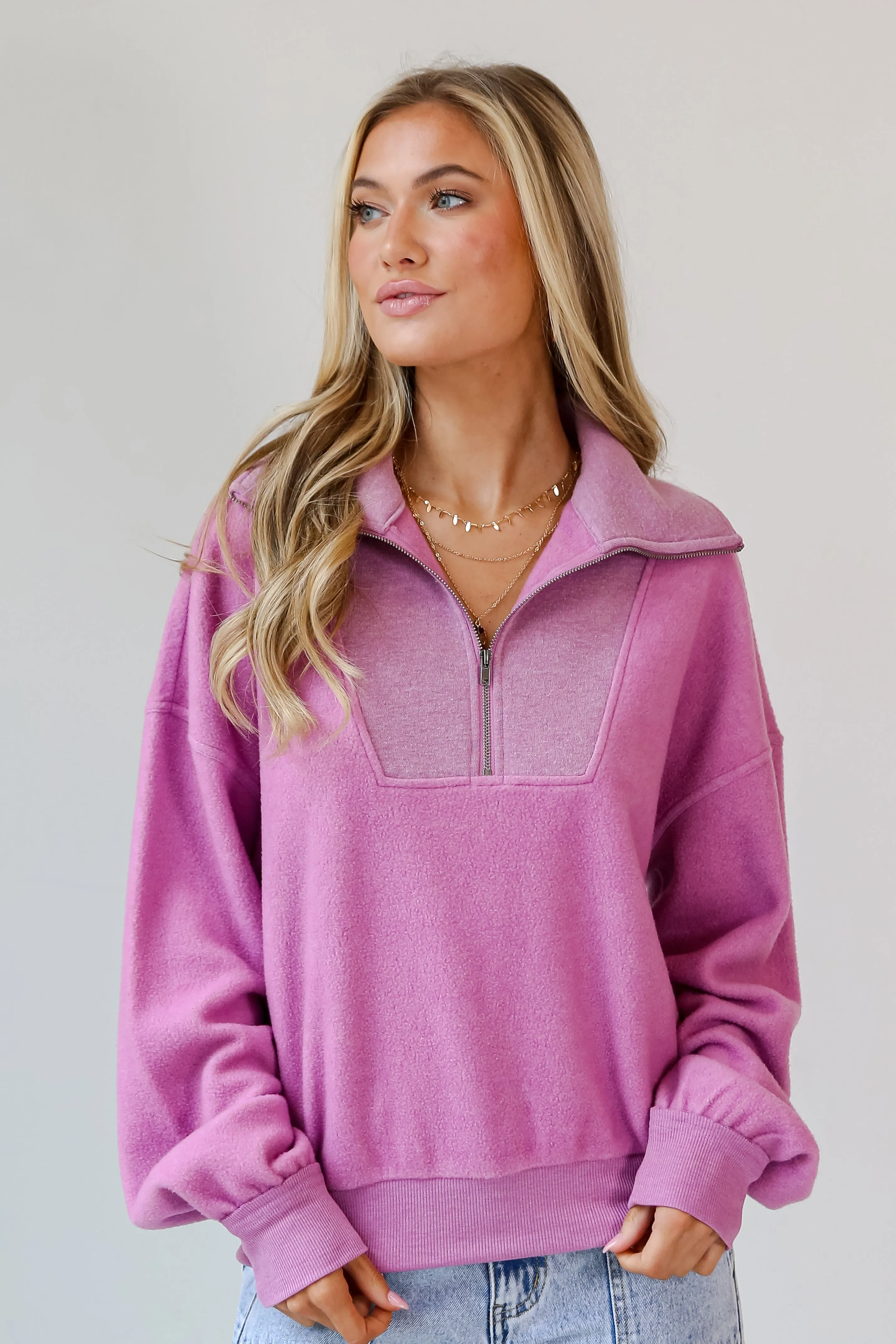 Cozy Feels Fleece Quarter Zip Pullover - DOORBUSTER