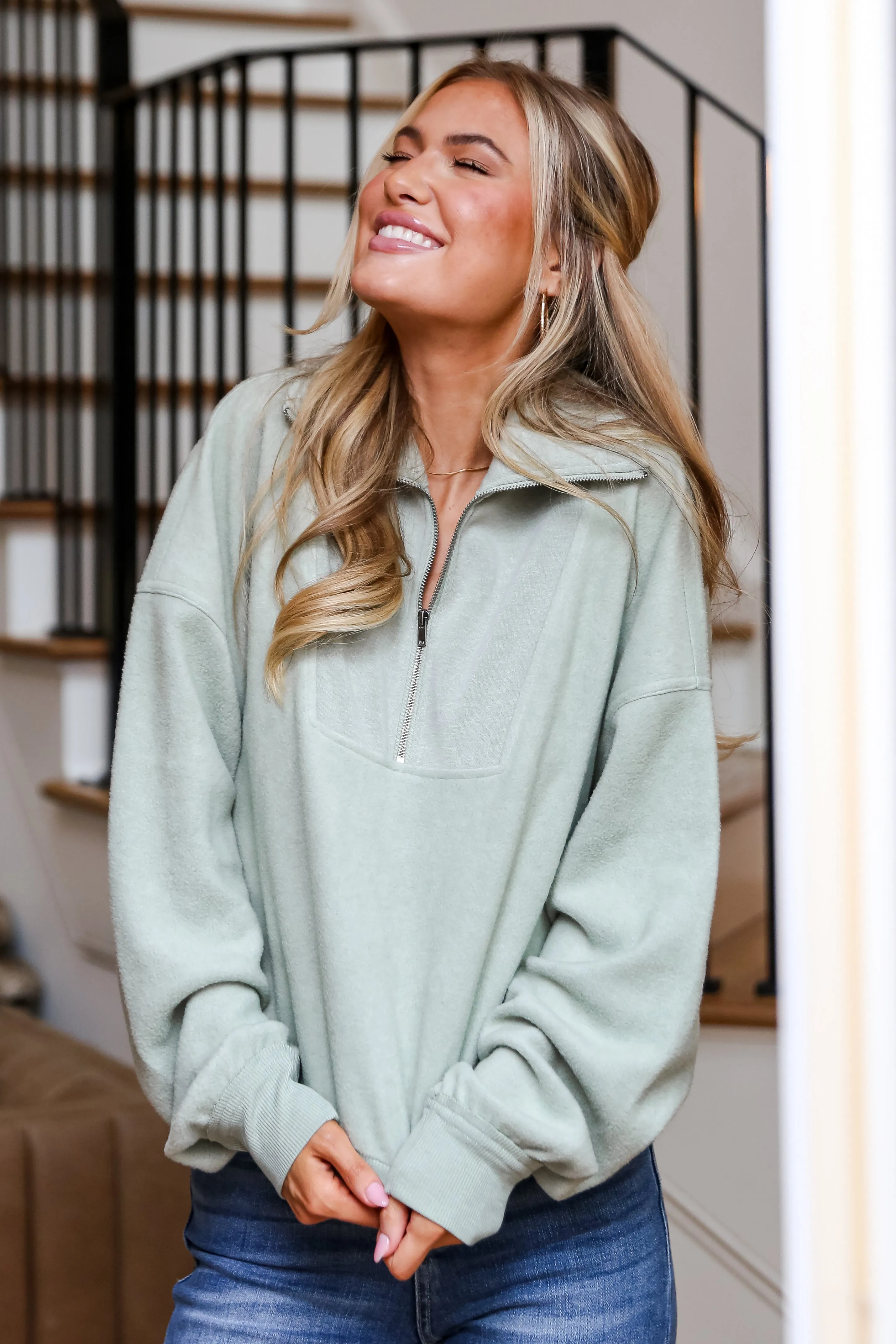 Cozy Feels Fleece Quarter Zip Pullover - DOORBUSTER