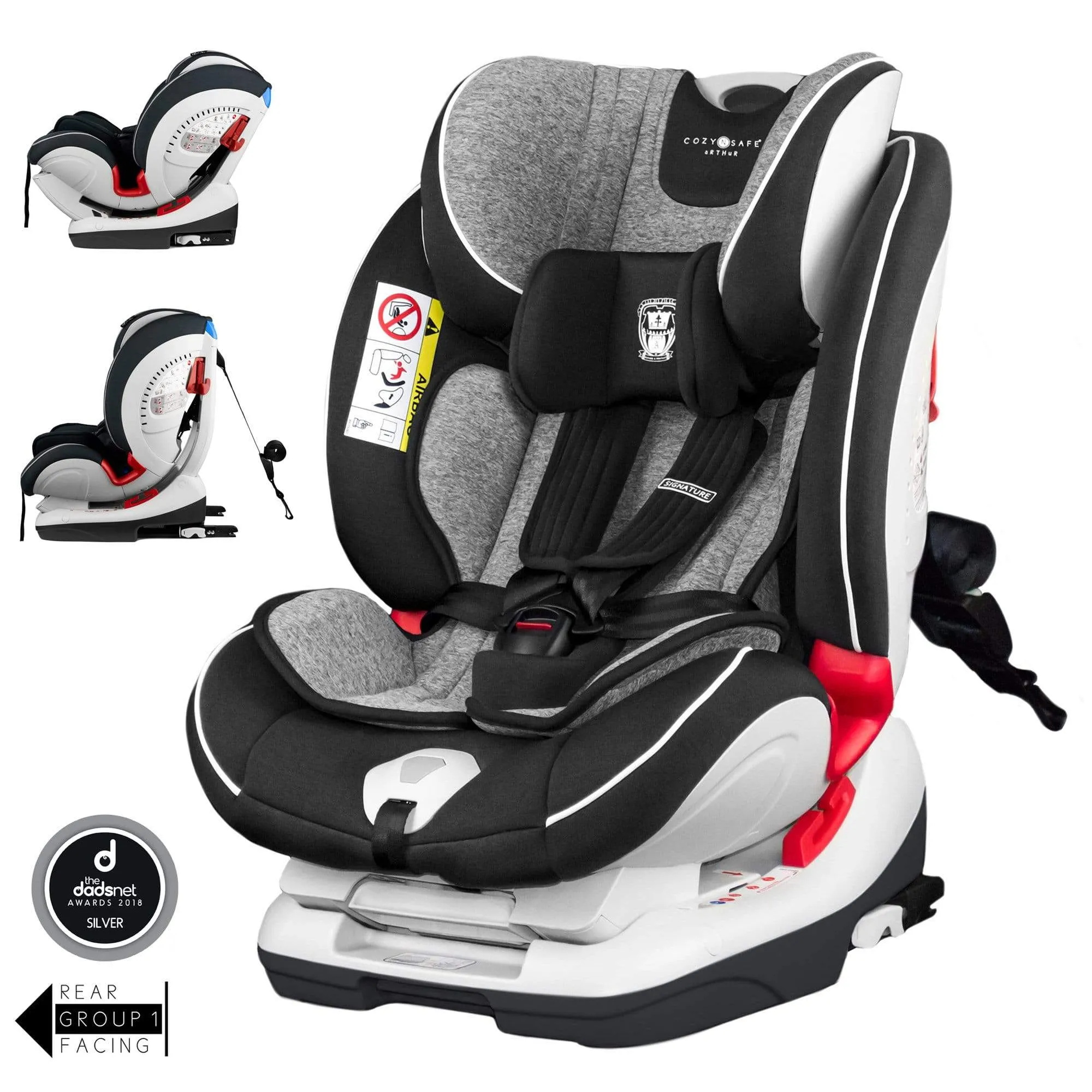 Cozy N Safe Arthur Group 0 /1/2/3 Child Car Seat - Graphite