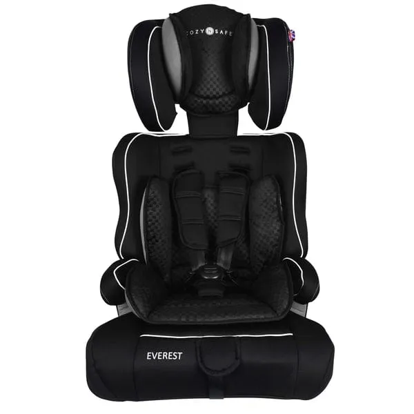 Cozy N Safe Everest Group 1/2/3 Child Car Seat - Black/Grey